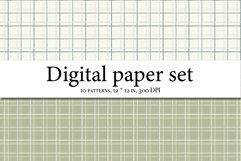 Earth Tone Plaid Digital Paper Pack - Digital Tartan Plaid Product Image 4