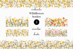 Watercolor wildflower floral clipart- Watercolor garden Product Image 4