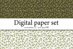 Wildflowers Aesthetics Digital Paper, Meadow Flowers Product Image 2