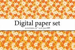 Wildflowers Aesthetics Digital Paper, Meadow Flowers Product Image 3
