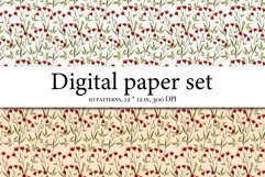 Wildflowers Aesthetics Digital Paper, Meadow Flowers Product Image 6