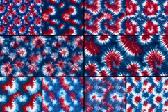 Patriotic Tie-Dye Seamless Pattern Product Image 2
