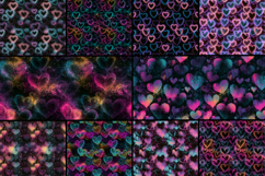 Neon Hearts Seamless Pattern Product Image 2
