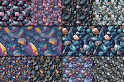 Rock &amp; Minerals Seamless Pattern Product Image 2