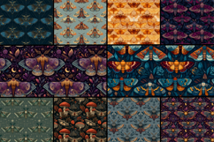 Midnight Moths Seamless Pattern Product Image 2