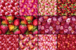 Strawberry alcohol ink Seamless Pattern Product Image 2