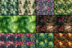 Forest Fern Alcohol Ink Seamless Pattern Product Image 2