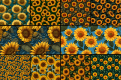 Sunflower Field Seamless Pattern Product Image 2
