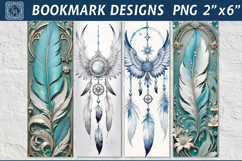 Feather Printable Bookmark 4 PNG Product Image 1