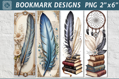 Feather Printable Bookmark 4 PNG Product Image 1