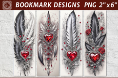 Heart Dream Printable Bookmark 4 PNG Product Image 1
