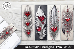 Heart Dream Printable Bookmark 4 PNG Product Image 1