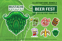 Oktoberfest Girl Cartoon And Funny Beer Mascot Artwork Product Image 1