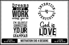 Motivation Svg 4 Designs, Self Love Motivation Product Image 1