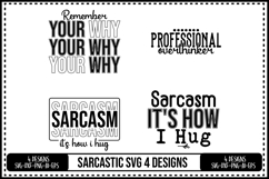 Funny Sarcastic Svg 4 Designs Product Image 1