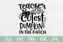 Teacher of the Cutest Pumpkins - Halloween Teacher SVG Product Image 2
