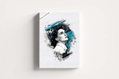 Artistic Ink Splash Portrait WallArt Product Image 2