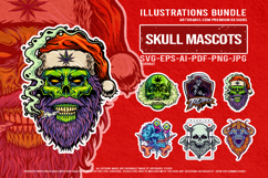 Zombie skull santa reaper alien warrior beard viking horror Product Image 1