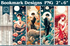 Fantasy Celestial Printable Bookmark 4 PNG Product Image 1
