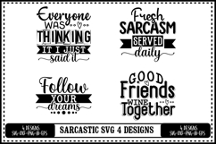 Funny Sarcastic Svg 4 Designs Product Image 1
