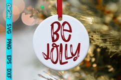 Be Jolly Circle SVG Cut File Product Image 1