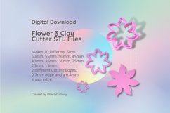 Flower 3Clay Cutter - Floral Botanical STL Product Image 1