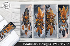 Heart Dream Printable Bookmark 4 PNG Product Image 1