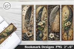 Flower Printable Bookmark 4 PNG Product Image 1