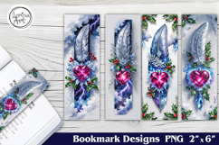 Heart Dream Printable Bookmark 4 PNG Product Image 1