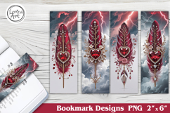 Heart Dream Printable Bookmark 4 PNG Product Image 1