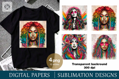 4 Girl Sublimation, digital papers Product Image 1