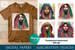 4 Girl Sublimation, digital papers Product Image 1
