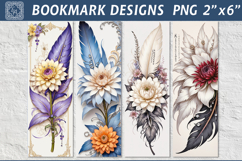 Feather Printable Bookmark 4 PNG Product Image 1