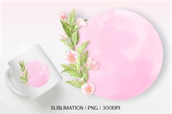 Flower sublimation. Floral backgrounds Product Image 1