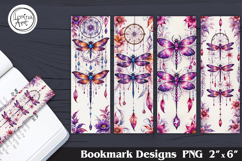 Dragonfly Printable Bookmark 4 PNG Product Image 1