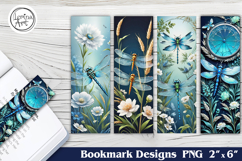 Dragonfly Printable Bookmark 4 PNG Product Image 1