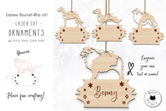 Personalized Christmas Dog Ornaments Laser Cut Vol.1 Product Image 1