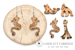Animal Earrings Laser Cut Vol.2 | Laser Earrings SVG Product Image 1