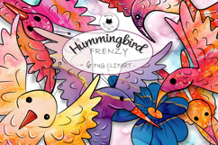 Cute Hummingbird Sublimation Designs | Animal Clipart Product Image 1