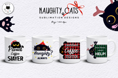 Naughty Cat Christmas Mug Designs | Funny Cat Sublimation Product Image 1