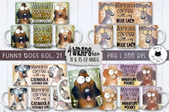 Funny Dog Mug Wraps Vol. 21 | Dog Sublimation Designs Product Image 1