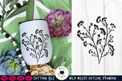 Wildflower Floral SVG File | Flower Clipart Product Image 1
