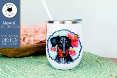 Cute Dachshund Dog Sublimation Design | Dog T-Shirt Design Product Image 1