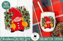 Cute Christmas Gnome PNG | Christmas Sublimation Design Product Image 1