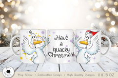 Funny Duck Lover Christmas Mug Wrap Product Image 1