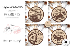 Layered Dog Christmas Ornaments Vol.5 | Laser Cut Ornament Product Image 1