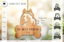 Personalized Dog Signs Laser Cut Vol.2 | Bone Signs SVG Product Image 1