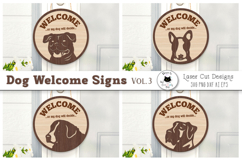 Funny Dog Signs Laser Cut | Welcome Sign SVG Files Product Image 1