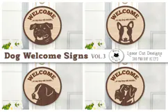 Funny Dog Signs Laser Cut | Welcome Sign SVG Files Product Image 1