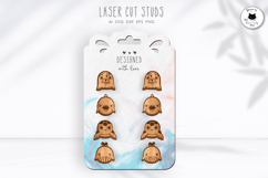 Cute Animal Stud Earrings | Ocean Animal Earrings Laser Cut Product Image 1